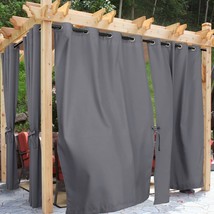 Indoor Outdoor Curtains For Patio Waterproof, 54 X 96 Inch - Privacy Grommet Out - £26.90 GBP