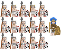 Egyptian Pharaoh King Tut &amp; Long Spear Infantry Army Set 16 Minifigures Lot - $23.68