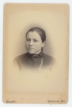 1886 ID&#39;d  Two Cabinet Cards Beautiful Girl Named Lizzie M. Heilman Lebanon PA - £14.60 GBP