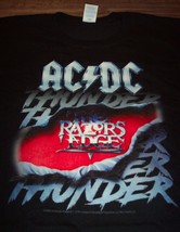 Vintage Style Acdc The Razors Edge Band Thunder T-Shirt Big &amp; Tall 4XLT 4XL New - £20.08 GBP