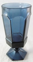 Vintage Fostoria 6-7/8&quot; Iced Tea Glass - Dark Blue Virginia (Discontinued 1986) - £13.78 GBP