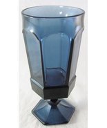 Vintage Fostoria 6-7/8&quot; Iced Tea Glass - Dark Blue Virginia (Discontinue... - £13.53 GBP