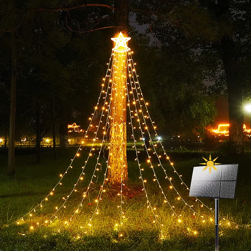 Solar LED Yard Decorations  Lights 344 LED 8 Modes Outdoor Waterproof Solar Powe - £92.27 GBP