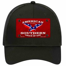 American By Birth Novelty Black Mesh License Plate Hat - £22.80 GBP
