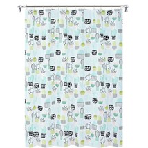 Cacti Shower Curtain Potted Plants Cactus Succulent PEVA 70 x 72-in Blue White - £16.88 GBP
