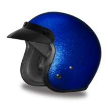 Daytona Helmet CRUISER- BLUE MET Open Face DOT Motorcycle Helmets Vespa - £93.82 GBP