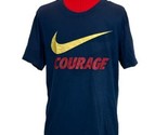 Nike Courage TShirt MEDIUM The Nike Tee with Dri Fit Blue Short Sleeve S... - $19.79