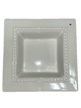 Nora Fleming Pearl Dot Square 9.25&quot; Candy Dish Cocktail Napkin RETIRED RARE - $77.71 CAD