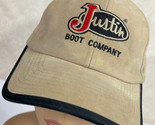 Justin Western Cowboy Boots Adjustable Baseball Cap Hat - $16.24