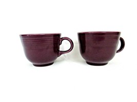 Fiestaware Coffee / Tea Cups -  2 purple 3" Homer Laughlin Set of 2 - £19.46 GBP