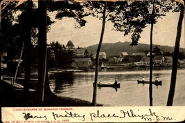 Lake Sunapee - Sunapee Harbor New Hampshire -Antique UDB 1906 Postcard BK51 - £6.23 GBP