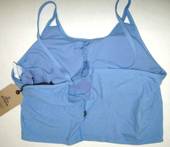 NWT Womens PrAna Yoga Pilates Strappy Top Bra New Prado M Blue Gym Cups Tank  - $88.11