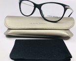 New GIORGIO ARMANI AR 7015-F 5001 Black &amp; Silver Eyeglasses 53mm with Case - $79.15