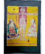 Hand Painted Tibetan Thangka Tangka Painting Tibetan Medicine, Ancient A... - $938.93 MXN