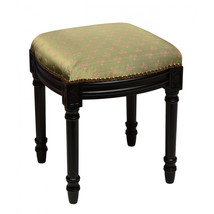 123 Creations Olive Dragonfly Upholstered Vanity Stool Black - $240.62