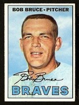 Atlanta Braves Bob Bruce 1967 Topps Baseball Card # 417B vg/ex - £1.56 GBP