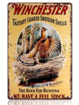 Winchester Factory Loaded Shotgun Shells Novelty metal sign 12&quot; x 8&quot; Wall Art - £6.36 GBP