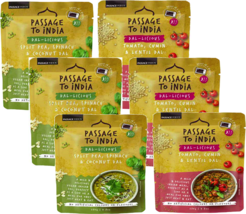 Passage To India Tomato Cumin &amp; Split Pea Spinach Dal, Variety 6-Pack 9.... - £37.03 GBP