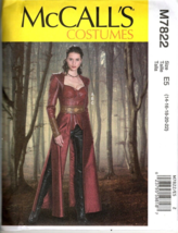 McCalls M7822 Costume Medieval Cosplay Steampunk Uncut Pattern 14-22 - £11.62 GBP