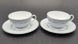 Vtg Royal Doulton CORONET Tea Coffee Cup &amp; Saucer Sets of 2 England #H4947 - £20.35 GBP