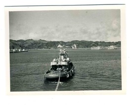 United States Navy Tug USS Secota YTM 415 Photo Korean Harbor 1950 - £22.31 GBP