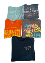 (Lot of 5) Dutch Bros Shirt Adult Size Small Womens Dutch Brothers Coffee - $42.74