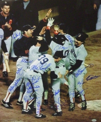 Marty Barrett signed Boston Red Sox 16x20 Color Photo (ALCS MVP) 1986 AL Champs  - $159.00