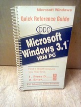 VINTAGE DDC Microsoft Windows 3.1 IBM PC Quick Reference Guide Book 1992 - $10.39
