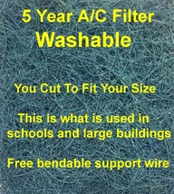 20&quot;x 30&quot;x 1&quot; AC Furnace Air Filter Rigid Washable You Cut to Fit Any Size - £27.97 GBP
