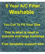 20&quot;x 30&quot;x 1&quot; AC Furnace Air Filter Rigid Washable You Cut to Fit Any Size - £27.61 GBP