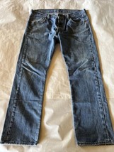 Levis 501 XX Mens 36x32 Blue Denim Jeans Cotton Medium Wash Button Fly Y... - £23.37 GBP