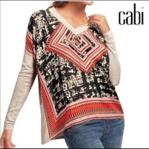 Cabi | Aztec Print Long Sleeve Top size Medium style 768 - $18.99