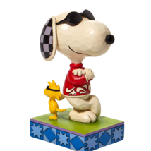 Peanuts - Joe Cool Snoopy and Woodstock Back to Back Figurine from Jim Shore - £41.54 GBP