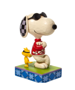 Peanuts - Joe Cool Snoopy and Woodstock Back to Back Figurine from Jim S... - £41.42 GBP