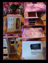 Beautiful princess ballerina pink jewelry box. Ships Free - £31.00 GBP