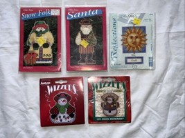 VTG Janlynn Wizzers Christmas Cross Stitch Kits Olde Time Reflections Lot Of 5 - £21.35 GBP