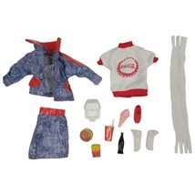 Barbie Coca-Cola Fast Food Fashion Stone Wash with Fast Food Accessories... - $30.68