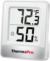 ThermoPro TP49 Digital Hygrometer Indoor Thermometer Humidity Meter Room... - £13.04 GBP
