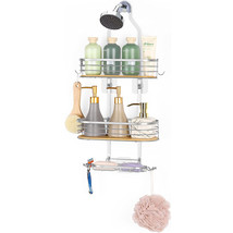 3 Tier Shower Hanging Organizer Shelf Shower Caddy Over Shower Head For Bathroom - £32.76 GBP
