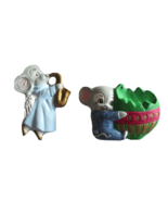 Vintage Albertas ceramic Mouse Angel Saxophone Gift Holiday Christmas Or... - $265.45 MXN
