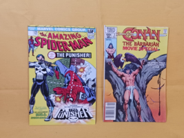 LOT CONAN THE BARBARIAN MOVIE SPECIAL #2 &amp; Amazing Spider-man #129 REPRINT - $15.00