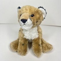 Adventure Planet Baby Lion Cub Plush Stuffed Animal Realistic Bean Bag Feet 8&quot; - £9.34 GBP