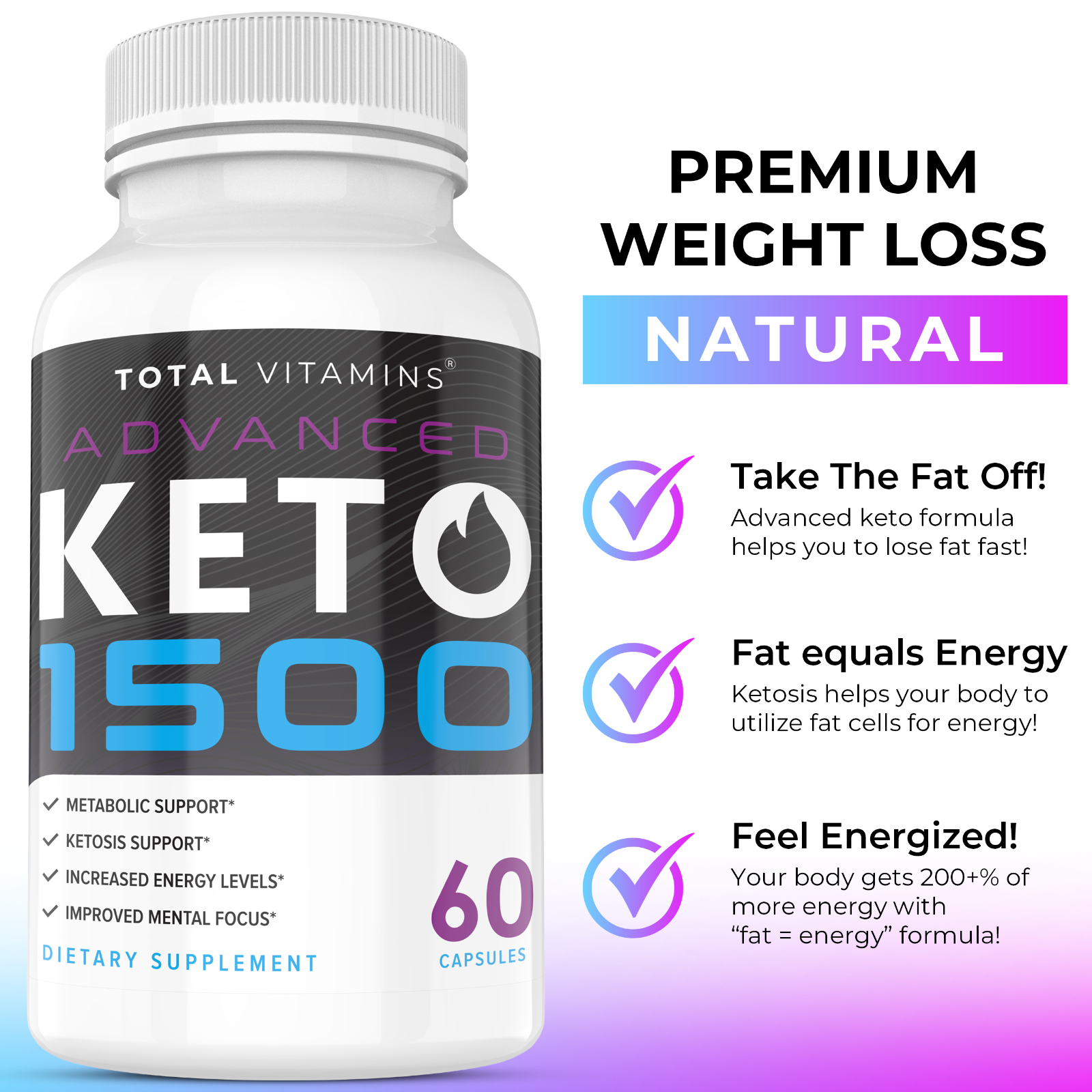 Keto Diet Pills 1500 BHB Exogenous Ketones Rapid Ketosis Advanced Weight... - $25.98