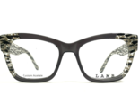 L.A.M.B Eyeglasses Frames LA037 GRY Black Beige Gray Clear Cat Eye 52-18... - $55.88