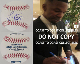 Jamie Foxx In Living Color actor signer Comedian signed MLB baseball COA proof - £157.89 GBP