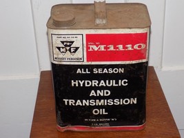 Vintage Massey-Ferguson Hydraulic Transmission Fluid 2 Gallon Empty Can - €55,08 EUR