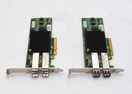 Lot of 2 Dell Emulex LPe12002-E 8GB Dual Channel PCI-e FC Host Bus Adapt... - £18.43 GBP