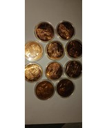 10 -1OZ COPPER ROUNDS/ BULLION,  FREE SHIPPING. DISCOUNT ED - $21.99