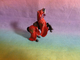 2009 PAPO Schleich Black w/ Red Armour Medieval Knight Horse Miniature Figure - £2.35 GBP