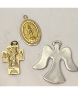 Christian Pendants Jewelry Ocean Art Pewter Angel St Christopher Catholi... - $126.34 MXN